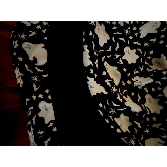 ModCloth Ghosts Spiders Black Whimsigoth 50s Halloween Fall Swing Skirt SZ M - Picture 7 of 11